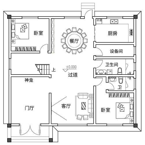 新中式三层别墅设计图平面图