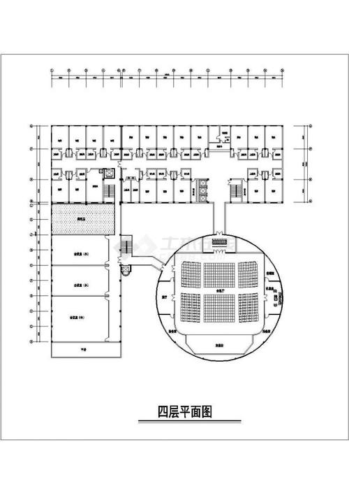 某生态高档酒店各层平面布置设计图